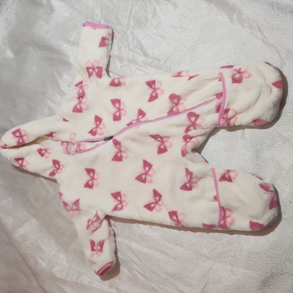 Hatley soft butterflies fuzzy fleece bundler